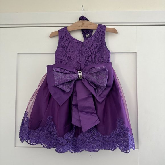 NWOT Dressy Daisy Baby Girl Dress Embroidered - Picture 4 of 8
